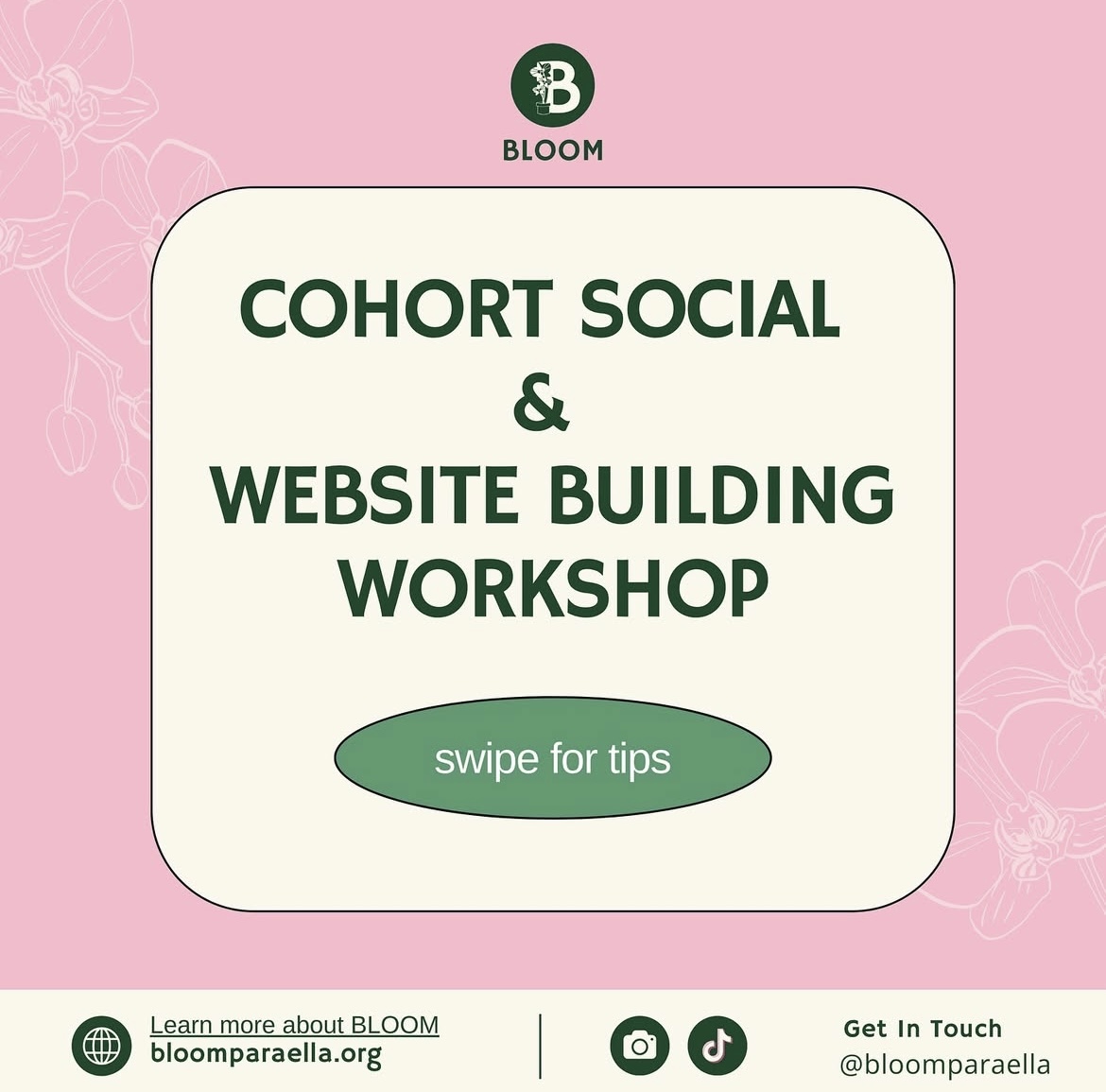 Cohort Social & Website Building Workshop